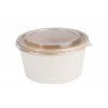 Veko na misku papierovú 850 - 1200 ml 165 mm KRAFT, 50 ks Veko na misku papierovú 850 - 1200 ml 165 mm KRAFT, 50 ks