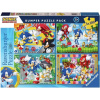 RAVENSBURGER Puzzle Ježko Sonic 4x100 dielikov RAVENSBURGER Puzzle Ježko Sonic 4x100 dielikov