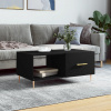 zahrada-XL Konferenčný stolík čierny 90x50x40 cm kompozitné drevo 829197 zahrada-XL Konferenčný stolík čierny 90x50x40 cm kompozitné drevo 829197