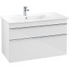 VILLEROY & BOCH Venticello závesná skrinka pod asymetrické umývadlo (ľavé), 2 zásuvky, 953 x 502 x 590 mm, Glossy White, A92701DH VILLEROY & BOCH Venticello závesná skrinka pod asymetrické umývadlo (ľavé), 2 zásuvky, 953 x 502 x 590 mm, Glossy White, A92701DH