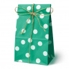 ZELENÉ PAPIEROVÉ TAŠKY S BODKAMI 10x7x28 cm na SLADKOSTI DARČEKY NARODENINY ZELENÉ PAPIEROVÉ TAŠKY S BODKAMI 10x7x28 cm na SLADKOSTI DARČEKY NARODENINY