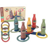 LEAN TOYS Hádzanie krúžkov na fľaše - hra s bodmi, 10 kusov LEAN TOYS Hádzanie krúžkov na fľaše - hra s bodmi, 10 kusov