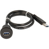 USB konektor Schlegel RRJ_USB3_SW, 0.60 m, 1 ks; RRJ_USB3_SW USB konektor Schlegel RRJ_USB3_SW, 0.60 m, 1 ks; RRJ_USB3_SW