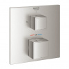 Grohe Grohtherm Cube Termostatická podomietková batéria pre dva vývody, supersteel 24154DC0 Grohe Grohtherm Cube Termostatická podomietková batéria pre dva vývody, supersteel 24154DC0