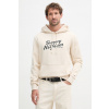 Tommy Hilfiger mikina s kapucňou pánska bavlnená MW0MW42496 béžová L Tommy Hilfiger mikina s kapucňou pánska bavlnená MW0MW42496 béžová L