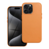 OEM Leather Mag Cover obal, iPhone 15 Pro Max, oranžové OEM Leather Mag Cover obal, iPhone 15 Pro Max, oranžové