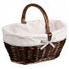 KESPER Nákupný košík s textilnou vložkou, 45 × 34 cm, vŕbový KESPER 17696 KESPER Nákupný košík s textilnou vložkou, 45 × 34 cm, vŕbový KESPER 17696