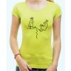 tricko, Farba Limetková zelená, Strih/ Variant Dámsky tricko, Farba Limetková zelená, Strih/ Variant Dámsky