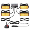 4V1 VÝSTRAŽNÉ SVIETIDLÁ STROBOSKOP POMOC ODŤAHOVKA 12 LED 12V 24V 4V1 VÝSTRAŽNÉ SVIETIDLÁ STROBOSKOP POMOC ODŤAHOVKA 12 LED 12V 24V