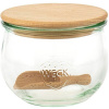 Weck Dóza na potraviny s drevenou lopatkou 0,5 l okrúhla Weck Dóza na potraviny s drevenou lopatkou 0,5 l okrúhla