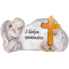 Dekorácia MagicHome, Anjel s krížom, polyresin, na hrob, solar, 20,5x11x11 cm, Dekorácia MagicHome, Anjel s krížom, polyresin, na hrob, solar, 20,5x11x11 cm,