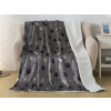 XPOSE® Mikroplyšová deka LABKY s baránkom - sivá 200x220 cm, Mikroplyš s baránkom XPOSE® Mikroplyšová deka LABKY s baránkom - sivá 200x220 cm, Mikroplyš s baránkom