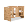 Detská postieľka pre bábätko AMÉLIA dub 120x60cm + bočná bariéra Detská postieľka pre bábätko AMÉLIA dub 120x60cm + bočná bariéra