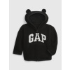 GAP Baby mikina Pro Fleece Čierna 6-12M Čierna Čierna GAP Baby mikina Pro Fleece Čierna 6-12M Čierna Čierna