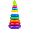 Teddies skládanka pyramida s kroužky plast 2 barvy v síťce 15x31 cm Teddies skládanka pyramida s kroužky plast 2 barvy v síťce 15x31 cm