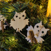 DECOLED Závesná drevená dekorácia, sovy, 58 cm DECOLED Závesná drevená dekorácia, sovy, 58 cm