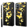 Peňaženkové 3D puzdro na Motorola Moto G13 / G23 / G53 5G - Gold Butterfly Peňaženkové 3D puzdro na Motorola Moto G13 / G23 / G53 5G - Gold Butterfly