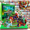 Magnetické kocky sada 200 dielikov Minecraft 4 roky+ Magnetické kocky sada 200 dielikov Minecraft 4 roky+
