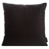 Eurofirany Obliečka na vankúš ELIZA z jemného zamatu s drobným reliéfnym vzorom čierna Polyester 40x40 cm Eurofirany Obliečka na vankúš ELIZA z jemného zamatu s drobným reliéfnym vzorom čierna Polyester 40x40 cm