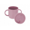 SILIKÓNOVÝ HRNČEK SO SLAMKOU PRE DETI, HRNČEK NA PITIE Ø 12 x 10,5 RUŽOVÝ SILIKÓNOVÝ HRNČEK SO SLAMKOU PRE DETI, HRNČEK NA PITIE Ø 12 x 10,5 RUŽOVÝ