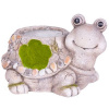 Dekorácia MagicHome, Korytnačka s kvetináčom, keramika, prírodná, 38x29,5x25 cm Dekorácia MagicHome, Korytnačka s kvetináčom, keramika, prírodná, 38x29,5x25 cm