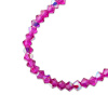 PRECIOSA MC perle Rondelle 3mm Fuchsia AB - 120 ks PRECIOSA MC perle Rondelle 3mm Fuchsia AB - 120 ks
