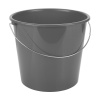 KesTek Plastové vedro s kovovou rúčkou antracitové 10 L HEM10A KesTek Plastové vedro s kovovou rúčkou antracitové 10 L HEM10A