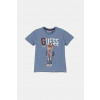 Detské bavlnené tričko Guess N5YI22.K8HM4.9BYA modrá 88-96 Detské bavlnené tričko Guess N5YI22.K8HM4.9BYA modrá 88-96