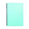 Blok A4 so špirálou na boku/70 linajkový PASTELINI modrý Blok A4 so špirálou na boku/70 linajkový PASTELINI modrý