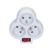 Solight rozbočovač, 3 x 10A, biely, vypínač - Solight P99 Solight rozbočovač, 3 x 10A, biely, vypínač - Solight P99