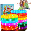 Elastická LED trubica Pop Tubes svietiaca 12 ks senzorická hračka antistres Elastická LED trubica Pop Tubes svietiaca 12 ks senzorická hračka antistres