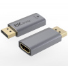 PremiumCord adaptér DisplayPort - HDMI, 8K@60Hz, 4K@144Hz Male/Female, pozlacené konektory PremiumCord adaptér DisplayPort - HDMI, 8K@60Hz, 4K@144Hz Male/Female, pozlacené konektory