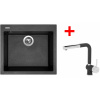 Sinks Cube 560 Metalblack + Mix 3 P GR Sinks Cube 560 Metalblack + Mix 3 P GR