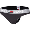 Tommy Hilfiger THONG čierna,sivá,biela Dámske tangá M Tommy Hilfiger THONG čierna,sivá,biela Dámske tangá M