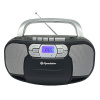 Rádiomagnetofón Roadstar RCR-4635UMPBK, PLL FM, CD MP3, USB, AUX in, čierna