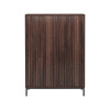 Skrinka v dekore orecha v prírodnej farbe 80x110 cm Celine - Støraa Skrinka v dekore orecha v prírodnej farbe 80x110 cm Celine - Støraa