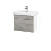 Dreja Umývadlová skrinka SOLO SZZ 55 - N01 Biela lesk / Úchytka T05 / D01 Betón Dreja Umývadlová skrinka SOLO SZZ 55 - N01 Biela lesk / Úchytka T05 / D01 Betón