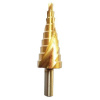 Vrtak STREND PRO SD422, 04-20 mm, TiN, HSS 4241, stupňovitý, špirálový, do kovu Vrtak STREND PRO SD422, 04-20 mm, TiN, HSS 4241, stupňovitý, špirálový, do kovu