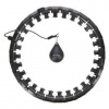 Masážny hula hop HMS HHW12 plus size so závažím čierna Masážny hula hop HMS HHW12 plus size so závažím čierna