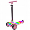 Trojkolesová balančná kolobežka, skladacia, nastaviteľná, LED platforma so 7 farbami Trojkolesová balančná kolobežka, skladacia, nastaviteľná, LED platforma so 7 farbami