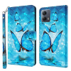 Peňaženkové 3D puzdro na Motorola Moto G13 / G23 / G53 5G - Three Butterflies Peňaženkové 3D puzdro na Motorola Moto G13 / G23 / G53 5G - Three Butterflies