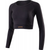 Klimatex Dámsky crop top MERA čierna hnedá Klimatex Dámsky crop top MERA čierna hnedá