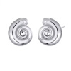 GRACE Silver Jewellery Stříbrné náušnice ve tvaru mušle - stříbro 925/1000 E-SCE1827/289 Stříbrná GRACE Silver Jewellery Stříbrné náušnice ve tvaru mušle - stříbro 925/1000 E-SCE1827/289 Stříbrná
