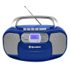 Rádiomagnetofón Roadstar RCR-4635UMPBL, PLL FM, CD MP3, USB, AUX in, modrá