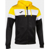 Joma Pánska mikina CREW IV HOODIE JACKET BLACK-YELLOW Veľkosť: M Joma Pánska mikina CREW IV HOODIE JACKET BLACK-YELLOW Veľkosť: M
