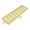 SRL - ALFA vetracia mriežka 130 x 1000 mm ZLM - zlatá matná (C4) | MP-KOVANIA.sk SRL - ALFA vetracia mriežka 130 x 1000 mm ZLM - zlatá matná (C4) | MP-KOVANIA.sk