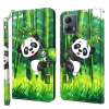 Peňaženkové 3D puzdro na Motorola Moto G13 / G23 / G53 5G - Panda Climbing Bamboo Peňaženkové 3D puzdro na Motorola Moto G13 / G23 / G53 5G - Panda Climbing Bamboo