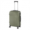 Stredný kufor TraveLux Pro s pevným vekom 68x45x25 cm olivovo zelený Stredný kufor TraveLux Pro s pevným vekom 68x45x25 cm olivovo zelený