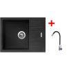 Sinks Perfecto 650 Metalblack + Elasta nehrdzavejúca oceľ/čierny Sinks Perfecto 650 Metalblack + Elasta nehrdzavejúca oceľ/čierny