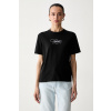 Calvin Klein Jeans tričko dámske bavlnené LV047G814G čierna XS Calvin Klein Jeans tričko dámske bavlnené LV047G814G čierna XS
